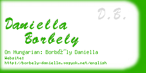 daniella borbely business card